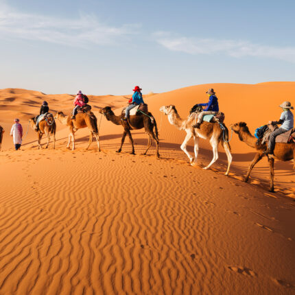 4 jours dans le désert de Marrakech à Fès via Merzouga & Randonnée à dos de chameau